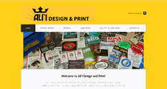 Desktop Screenshot of aliidesignandprint.com