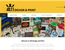 Tablet Screenshot of aliidesignandprint.com